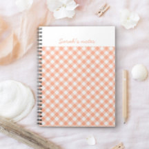 Peaches and Cream personalized notebook