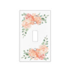 Peaches and Cream Watercolor Floral Corners