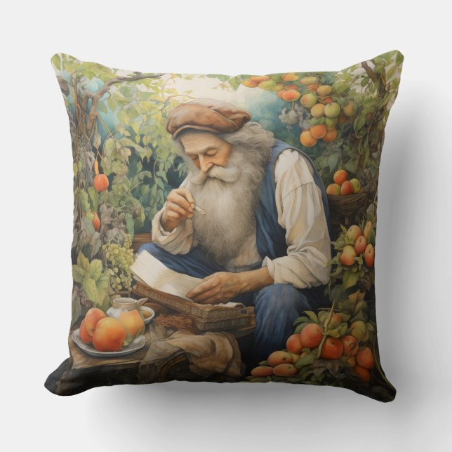 Peaches and Peace Cushion (Front)