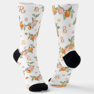 Peaches, Apricots & Pills Pharmacy Socks