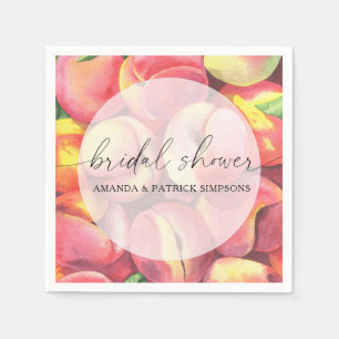 Peaches - Bridal shower Napkin