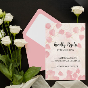 Peaches & Cream Wedding RSVP Invitation