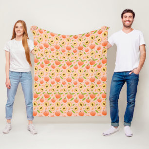 Peaches Fleece Blanket