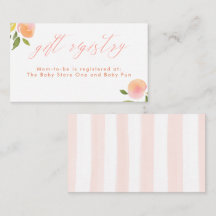 Peaches Gift Registry Cute Baby Shower