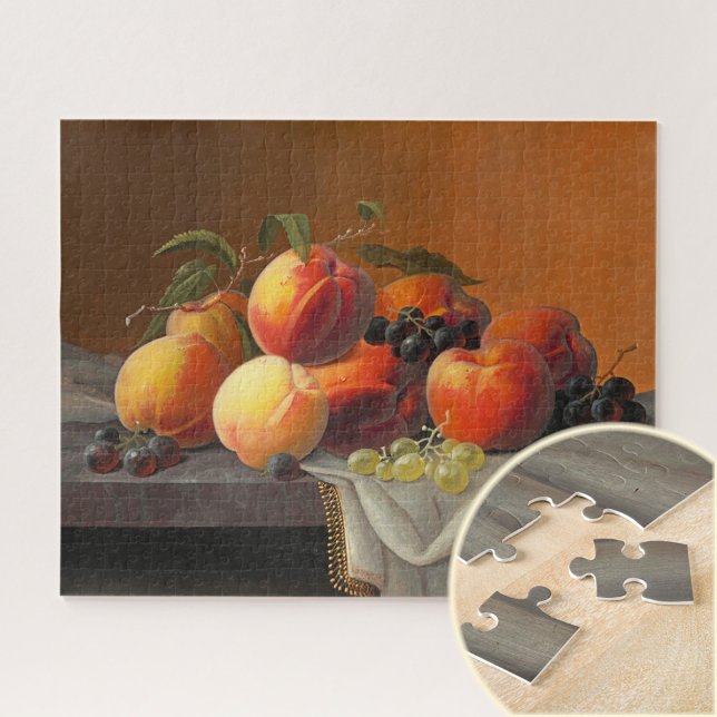 Peaches, Grapes and Apples, Fine Art Jigsaw Puzzle (Creator Uploaded)