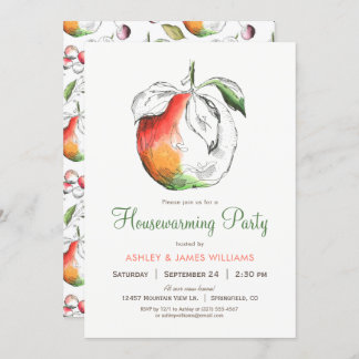 Peaches Housewarming Party Invitation
