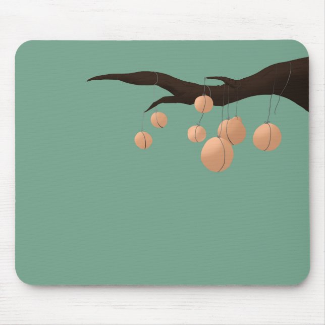 Peaches in a tree. mouse pad (Front)