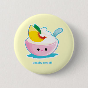 Peaches 'N Cream 6 Cm Round Badge