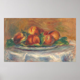 Peaches on a Plat - Auguste Renoir Fine Art Poster