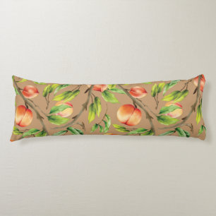 Peaches on the tree body cushion