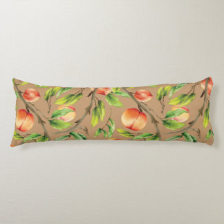 Peaches on the tree body cushion