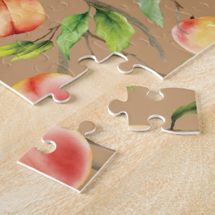 Peaches on the tree jigsaw puzzle
