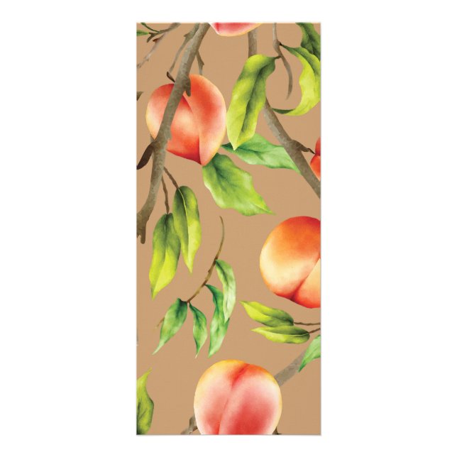 Peaches on the tree rack card (Front)