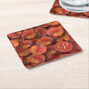Peaches Paper Coaster