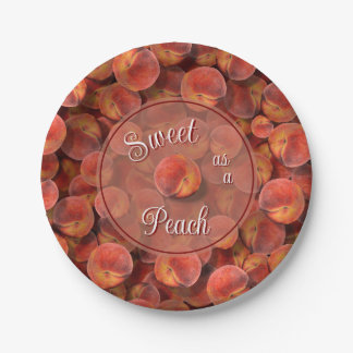 Peaches Paper Plate