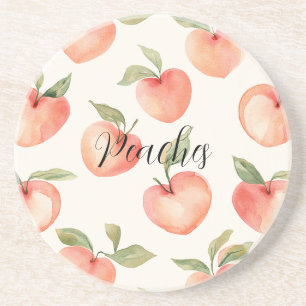 Peaches & Pretty Peach Coaster