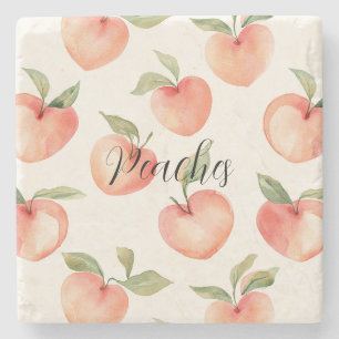 Peaches & Pretty Peach Stone Coaster