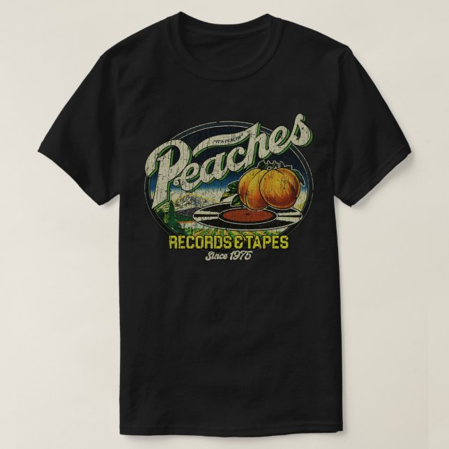 Peaches Records Tapes 1975 Long Sleeve TShirt (Design Front)