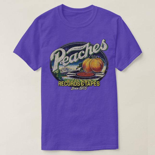 Peaches Records Tapes 1975 T-Shirt (Design Front)