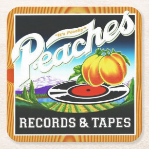 Peaches Records & Tapes Coaster Set