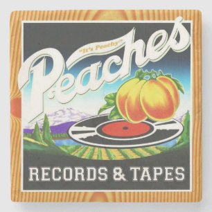 Peaches Records & Tapes Stone Coaster