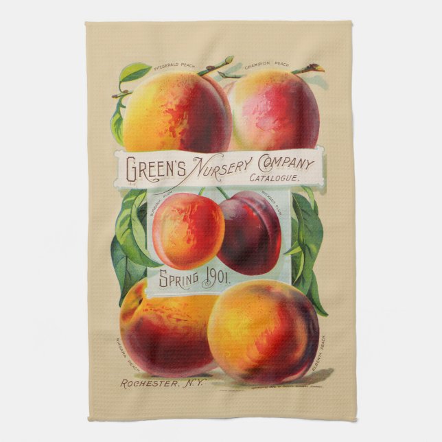 Peaches Tea Towel (Vertical)