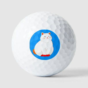 Peaches, the Smiling Cat Golf Balls