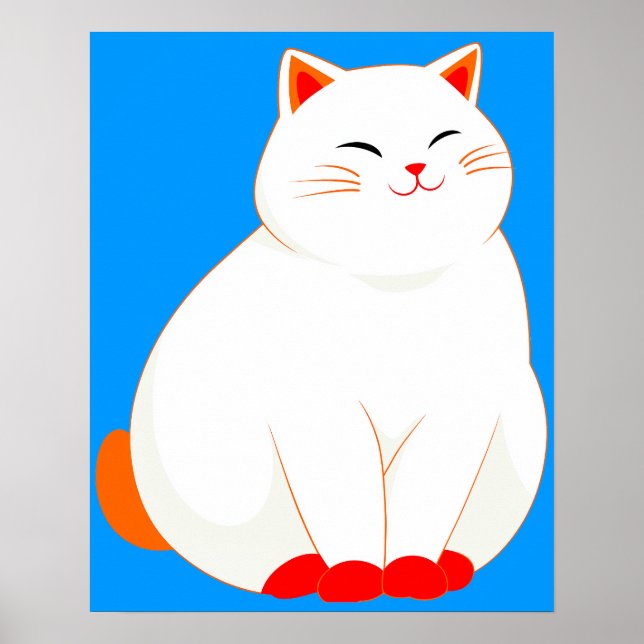 Peaches, the Smiling Cat Poster (Front)