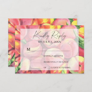 Peaches - Wedding RSVP Card