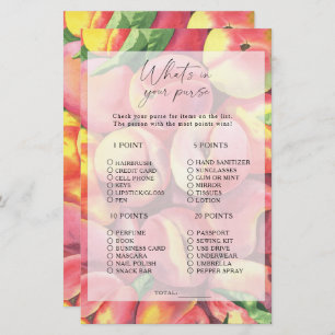 Peaches - What's in your purse game