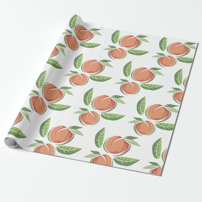 Peaches Wrapping Paper (Unrolled)