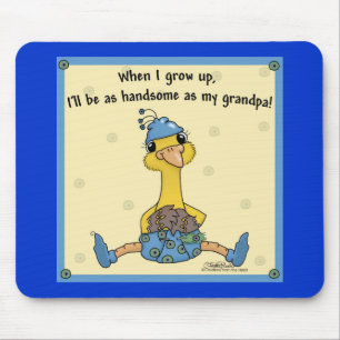 Peachick Handsome like Grandpa Mouse Pad