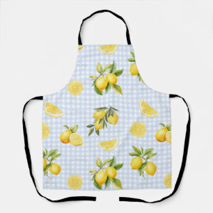Peachify Lemon Gingham Apron