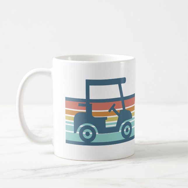 Peachtree City Georgia Golf Cart Love Vibe Coffee Mug (Left)