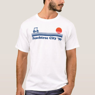 Peachtree City Georgia Lifestyle Golf Cart Sunset T-Shirt