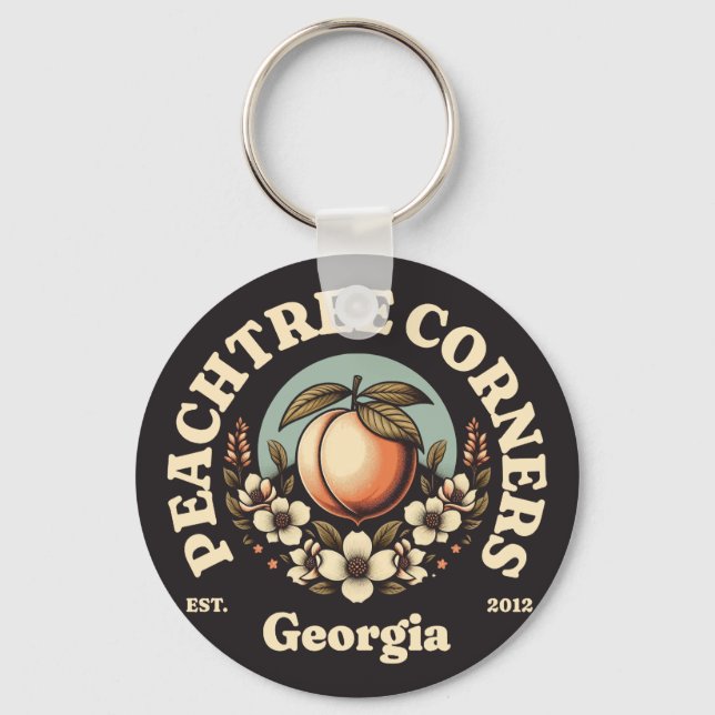 Peachtree Corners, Georgia Key Ring (Front)