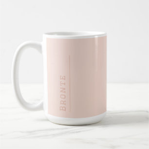 Peachy Coral Colour Flow monogram Coffee Mug