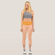 "PEACHY" - CUSTOM HIGH WAISTED CAPRI PANTS