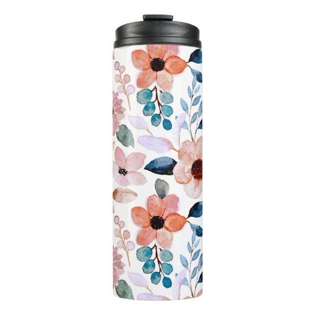 Peachy Flower Tumbler (Front)