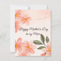 Peachy Flowres Mother's Day 