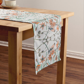 Peachy Goldfinch Table Runner