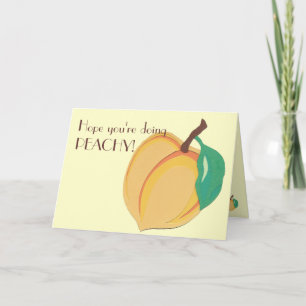 Peachy Greeting Card