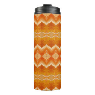 Peachy Ikat 7 Thermal Tumbler