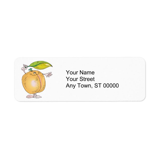 peachy keen character return address label (Front)