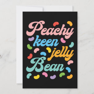 Peachy Keen Jelly Bean Holiday Card