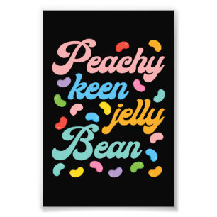 Peachy Keen Jelly Bean Photo Print