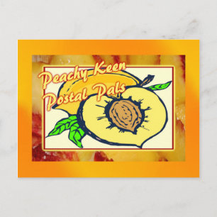 Peachy Keen Postal Pals Postcard