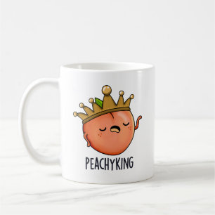 Peachy King Funny Peach Pun Coffee Mug