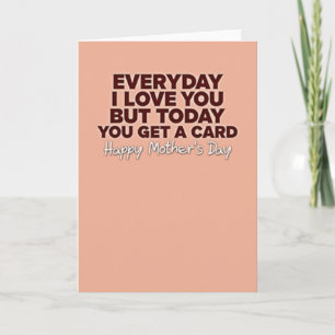 Peachy Mothers Day Message Card