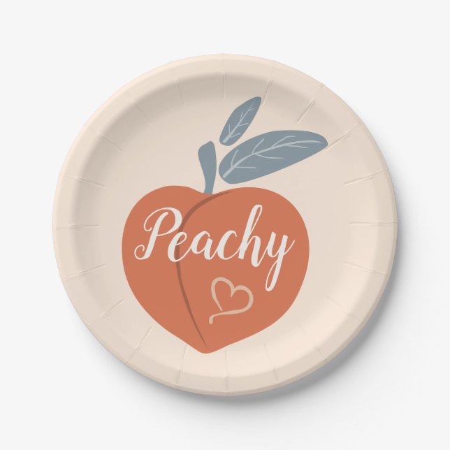 Peachy Paper Plate (Front)
